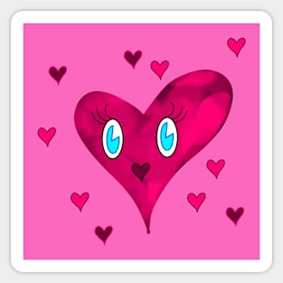 Herzchen the little red heart Sticker